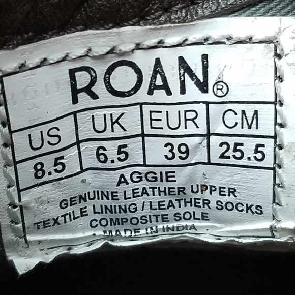 ROAN by Bed Stu AGGIE Leather Distressed Western Booties Ankle Boot Side Zip NEW - Picture 11 of 11